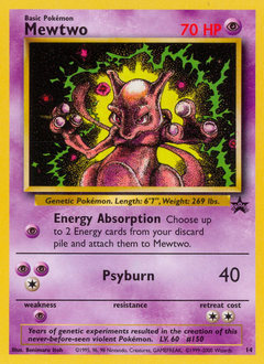Mewtwo #14 Mewtwo - Wizards Black Star Promos - #14 - Pokemon TCG card