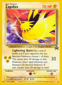Zapdos #23 Zapdos - Wizards Black Star Promos - #23 - Pokemon TCG card