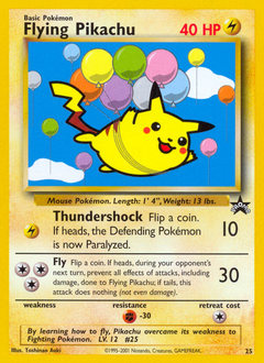 Flying Pikachu #25 Flying Pikachu - Wizards Black Star Promos - #25 - Pokemon TCG card