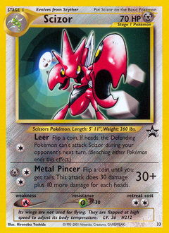 Scizor - Wizards Black Star Promos - #33 - Pokemon TCG card