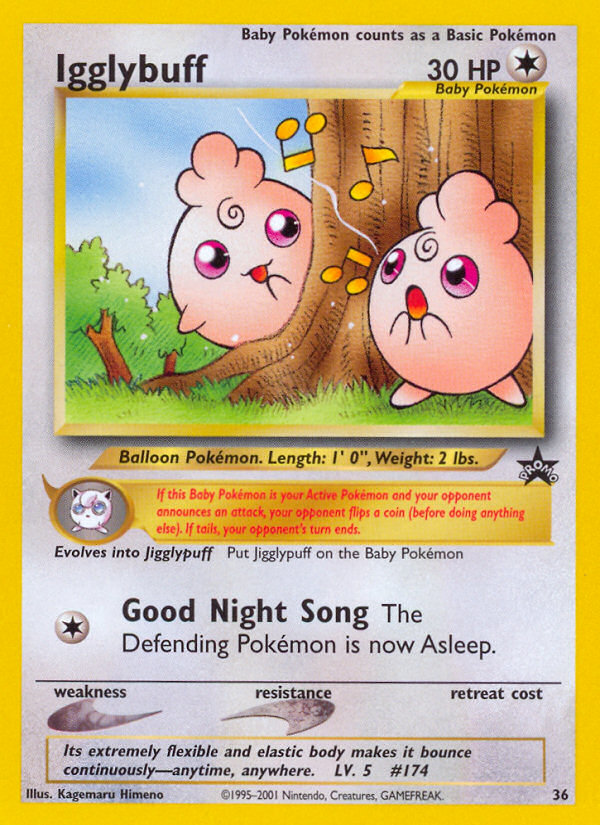 Igglybuff - Wizards Black Star Promos - #36 - Pokemon TCG card