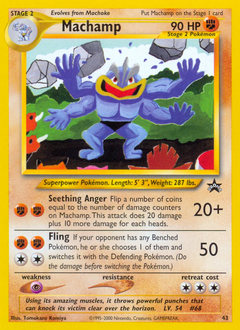 Machamp - Wizards Black Star Promos - #43 - Pokemon TCG card