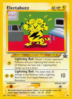 Electabuzz #46 Electabuzz - Wizards Black Star Promos - #46 - Pokemon TCG card