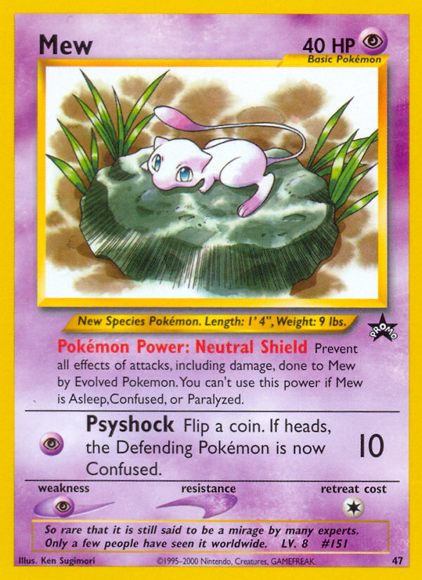 Mew - Wizards Black Star Promos - #47 - Pokemon TCG card