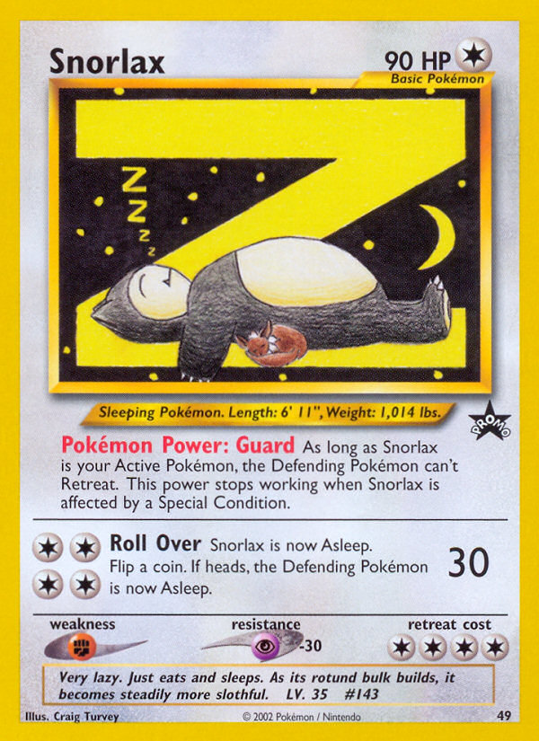 Snorlax - Wizards Black Star Promos - #49 - Pokemon TCG card
