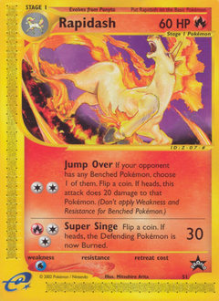 Rapidash #51 Rapidash - Wizards Black Star Promos - #51 - Pokemon TCG card