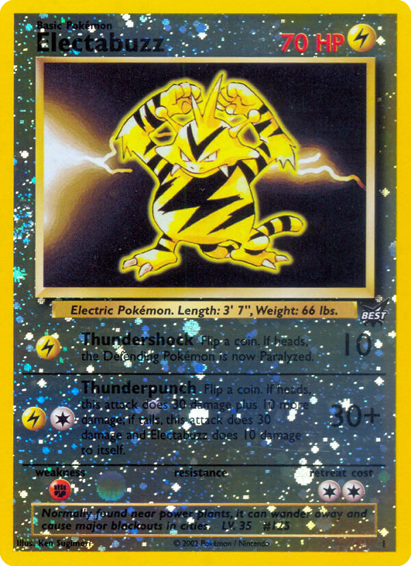 Electabuzz - Best of Game - #1 - Pokemon TCG card