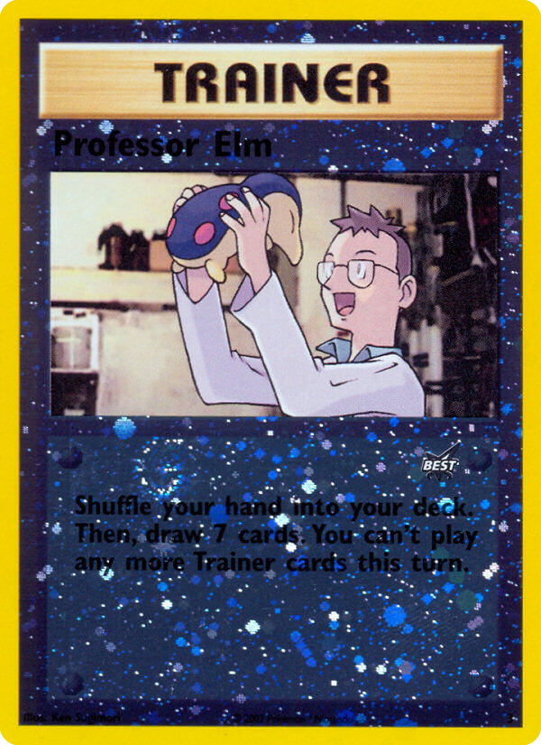 Professor Elm - Best of Game - #3 - Pokemon TCG card