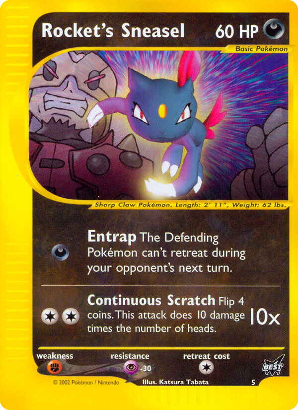 Rocket's Sneasel - Best of Game - #5 - Pokemon TCG card