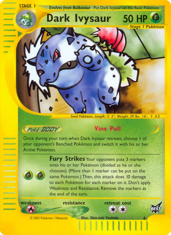 Dark Ivysaur - Best of Game - #6 - Pokemon TCG card
