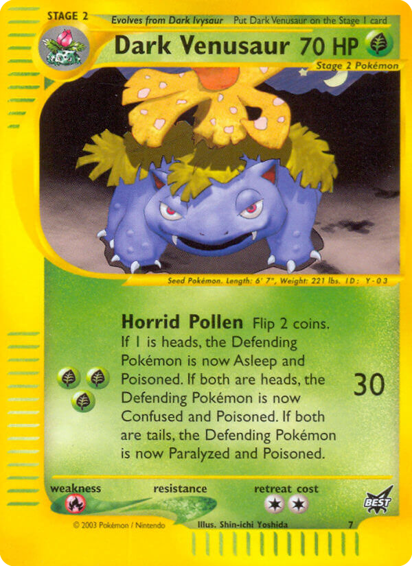 Dark Venusaur - Best of Game - #7 - Pokemon TCG card