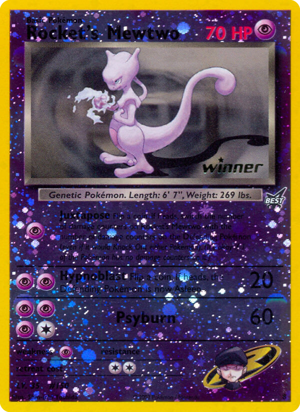 Rocket's Mewtwo - Best of Game - #8 - Pokemon TCG card