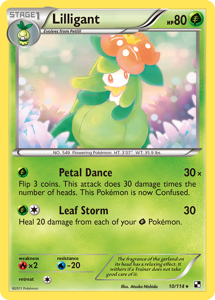 Lilligant - Black & White - #10 - Pokemon TCG card