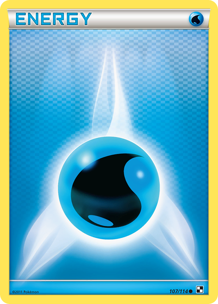 Water Energy - Black & White - #107 - Pokemon TCG card