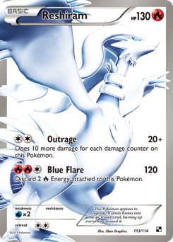 Reshiram #113 Reshiram - Black & White - #113 - Pokemon TCG card