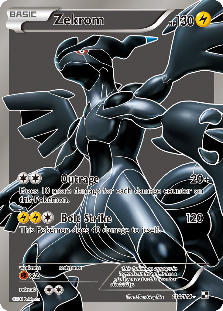 Zekrom - Black & White - #114 - Pokemon TCG card
