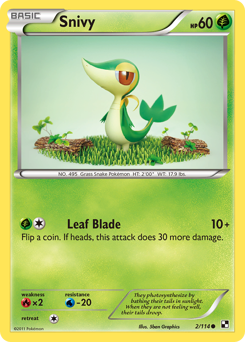 Snivy - Black & White - #2 - Pokemon TCG card