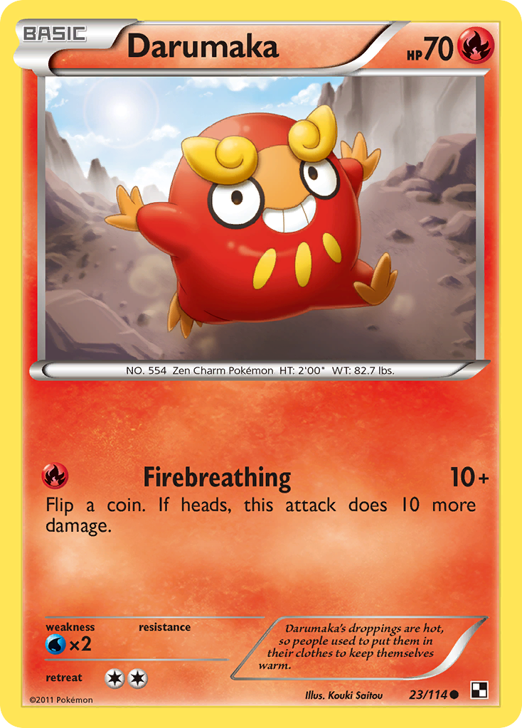 Darumaka - Black & White - #23 - Pokemon TCG card