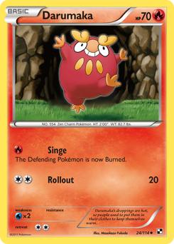 Darumaka #24 Darumaka - Black & White - #24 - Pokemon TCG card