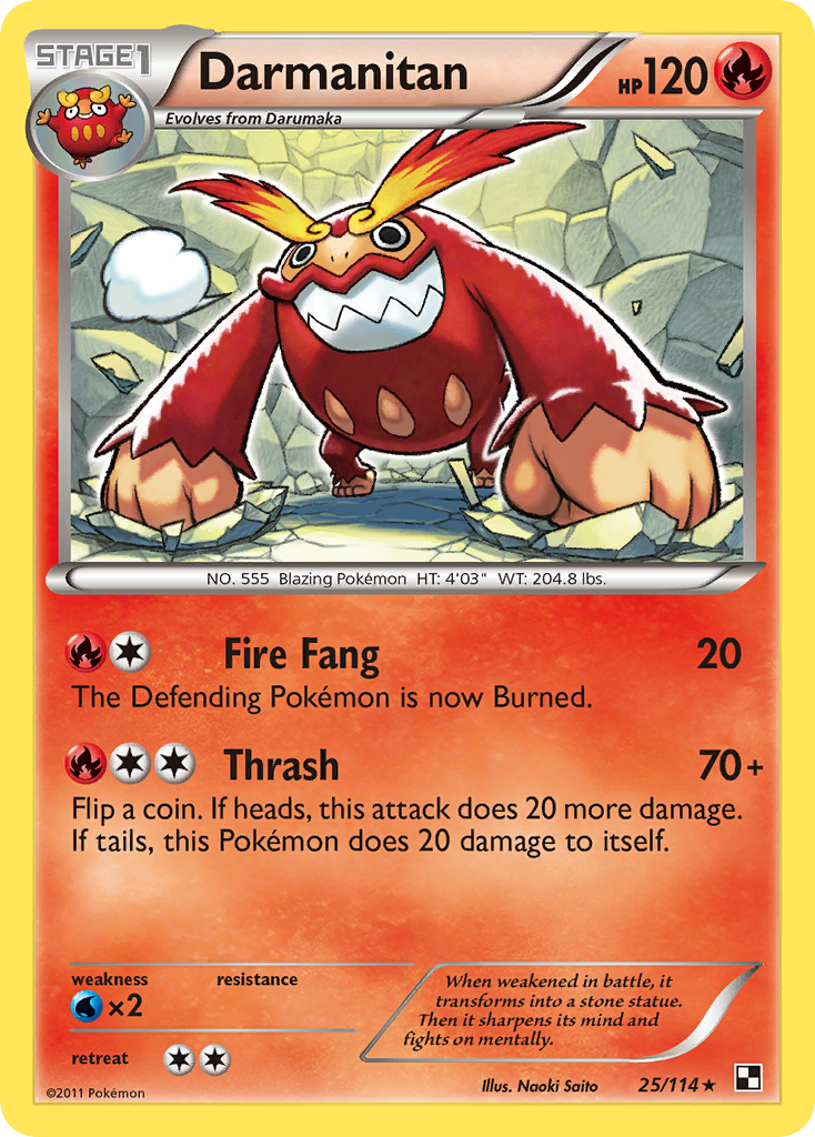 Darmanitan - Black & White - #25 - Pokemon TCG card