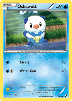 Oshawott - Black & White - #27 - Pokemon TCG card