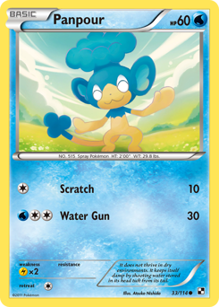 Panpour #33 Panpour - Black & White - #33 - Pokemon TCG card