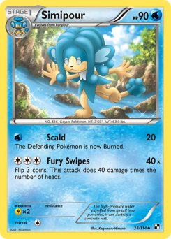 Simipour #34 Simipour - Black & White - #34 - Pokemon TCG card