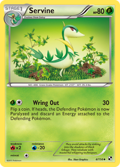 Servine #4 Servine - Black & White - #4 - Pokemon TCG card