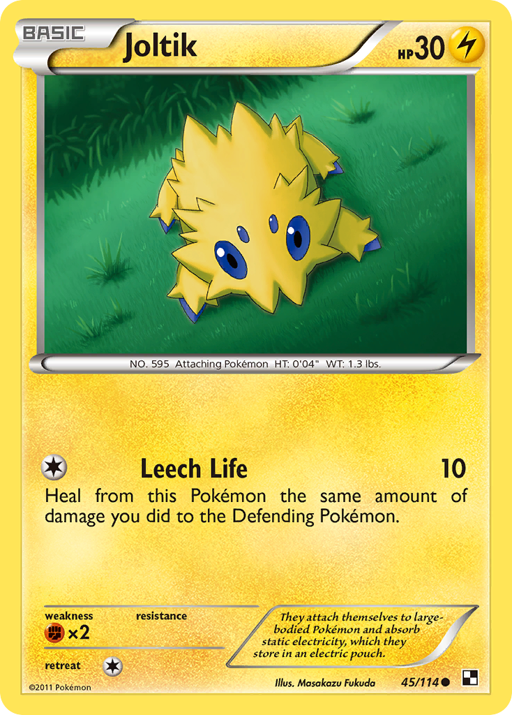 Joltik - Black & White - #45 - Pokemon TCG card