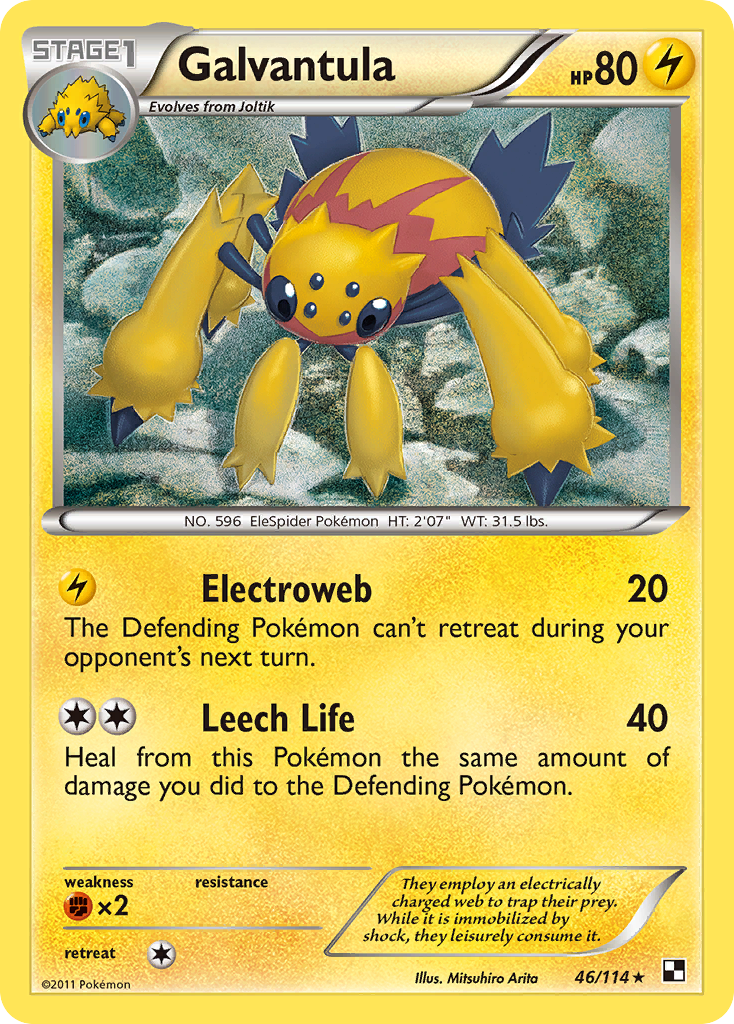 Galvantula - Black & White - #46 - Pokemon TCG card