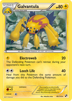 Galvantula #46 Galvantula - Black & White - #46 - Pokemon TCG card