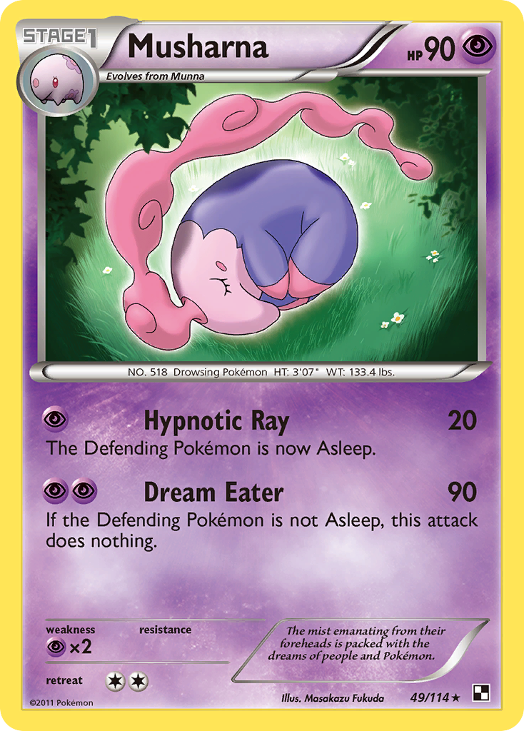 Musharna - Black & White - #49 - Pokemon TCG card