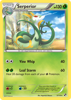 Serperior #5 Serperior - Black & White - #5 - Pokemon TCG card
