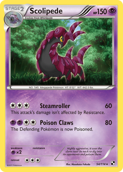 Scolipede - Black & White - #54 - Pokemon TCG card