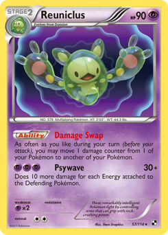 Reuniclus - Black & White - #57 - Pokemon TCG card
