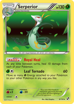 Serperior #6 Serperior - Black & White - #6 - Pokemon TCG card