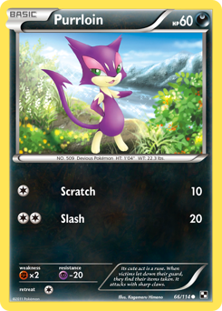 Purrloin - Black & White - #66 - Pokemon TCG card