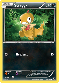 Scraggy - Black & White - #68 - Pokemon TCG card