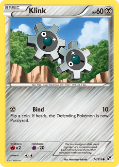 Klink #74 Klink - Black & White - #74 - Pokemon TCG card