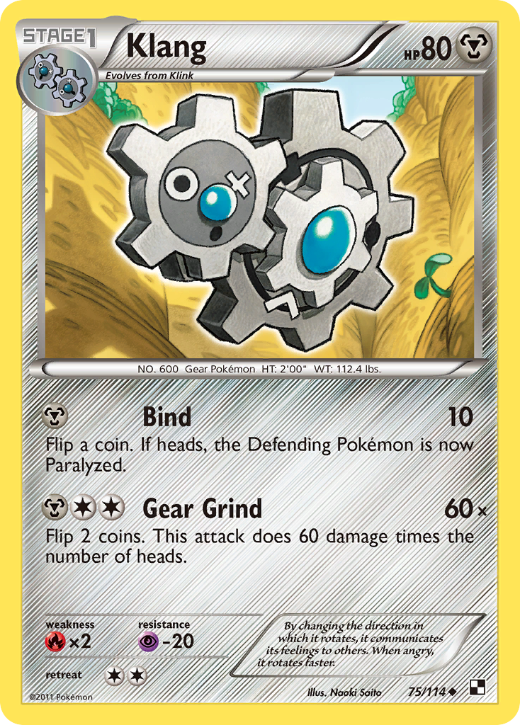 Klang - Black & White - #75 - Pokemon TCG card