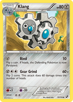 Klang - Black & White - #75 - Pokemon TCG card