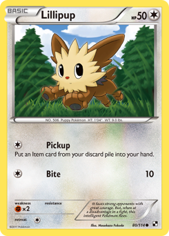 Lillipup #80 Lillipup - Black & White - #80 - Pokemon TCG card