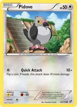 Pidove #84 Pidove - Black & White - #84 - Pokemon TCG card