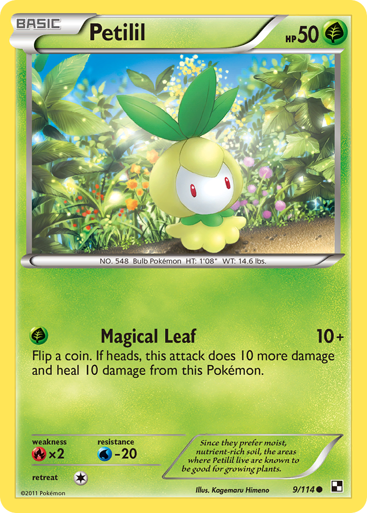 Petilil - Black & White - #9 - Pokemon TCG card