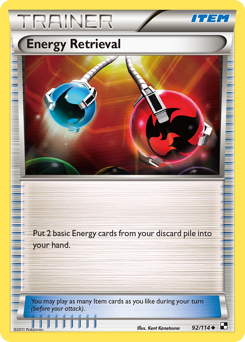Energy Retrieval - Black & White - #92 - Pokemon TCG card