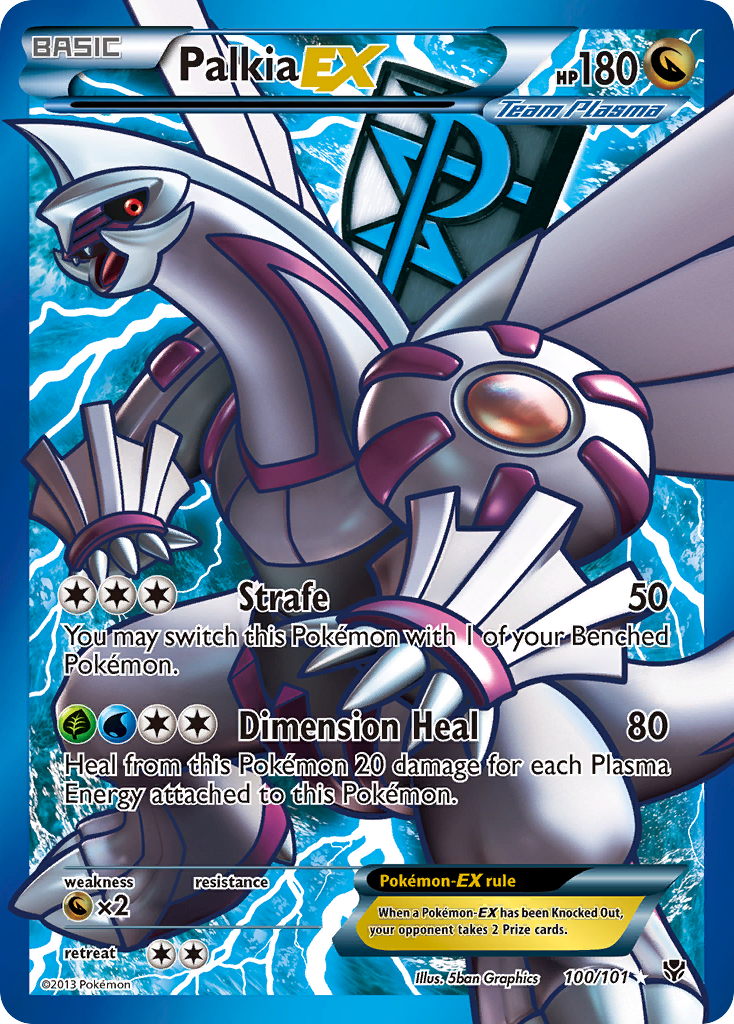 Palkia-EX - Plasma Blast - #100 - Pokemon TCG card