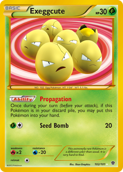 Exeggcute - Plasma Blast - #102 - Pokemon TCG card