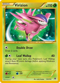 Virizion - Plasma Blast - #103 - Pokemon TCG card