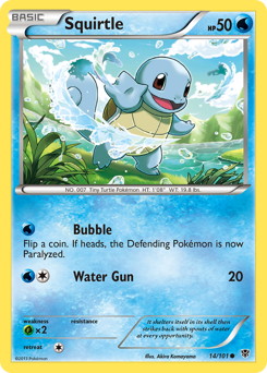 Squirtle #14 Squirtle - Plasma Blast - #14 - Pokemon TCG card