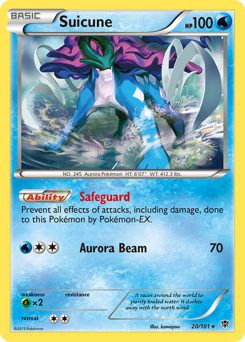 Suicune #20 Suicune - Plasma Blast - #20 - Pokemon TCG card